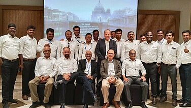 Group photo of the Leadec team from Chennai.