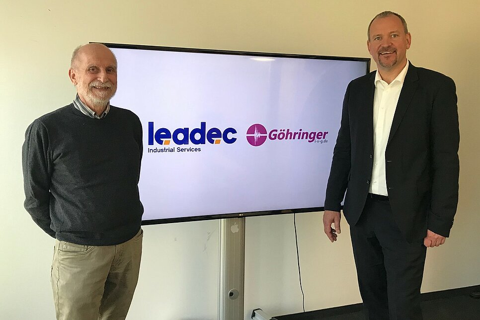 IVG Managing Director Hans-Ludwig Göhringer and Alexander Bonk, Senior Vice President Operations Leadec Germany.